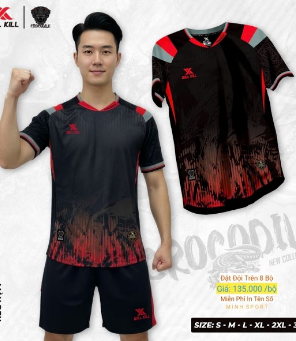 ĐỒ ĐÁ BANH DULL KILL CROCODILE - ĐEN