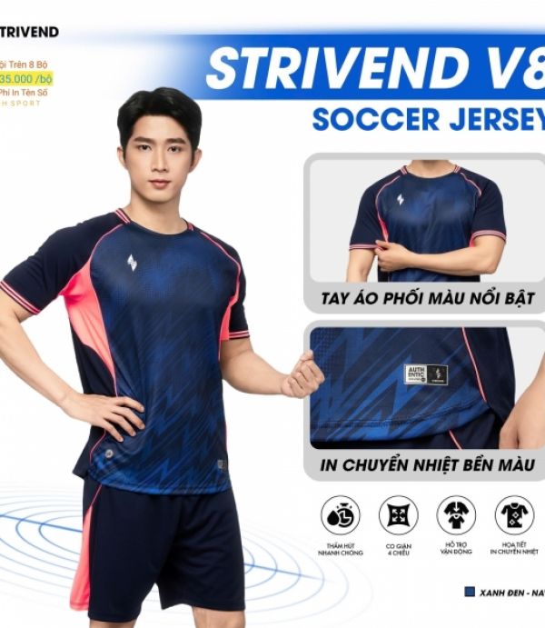 ĐỒ ĐÁ BANH STRIVEND V8 - XANH ĐEN