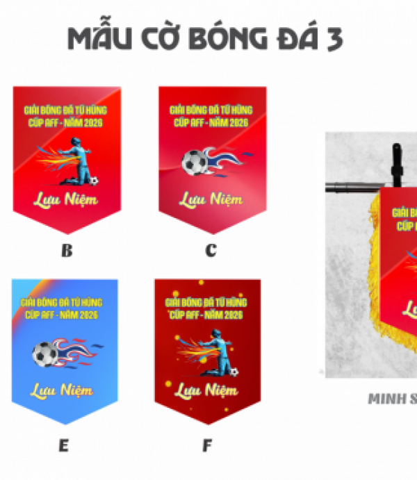 Cờ Lưu Niệm Bóng Đá 3