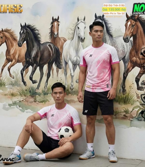 ÁO ĐÁ BANH AMAC HORSE - HỒNG