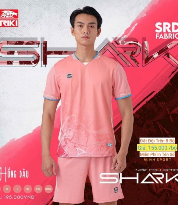 ĐỒ ĐÁ BANH RIKI SHARK - HỒNG