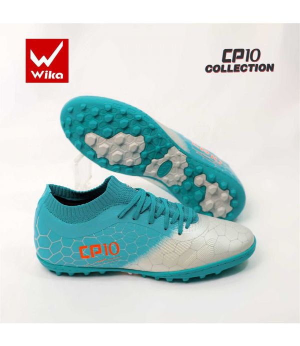 Giày Bóng Đá Wika Công Phượng Xanh Bạc - Wika CP10 Collection