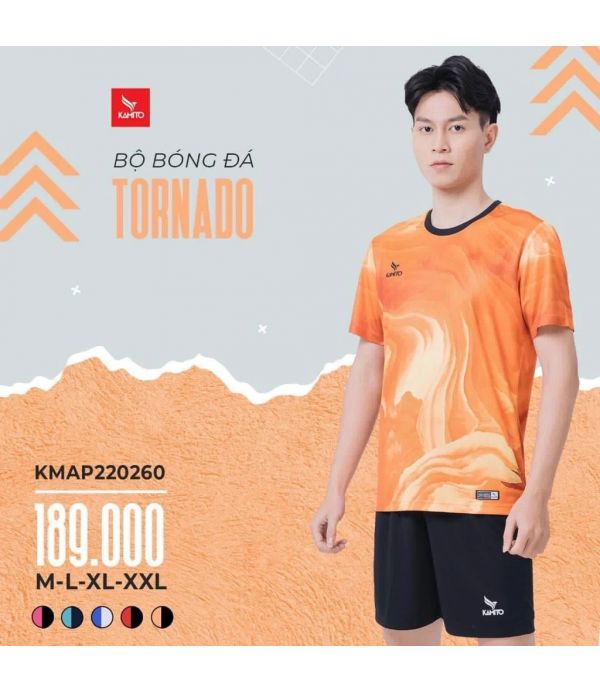 QUẦN ÁO BÓNG ĐÁ KAMITO TORNADO - CAM