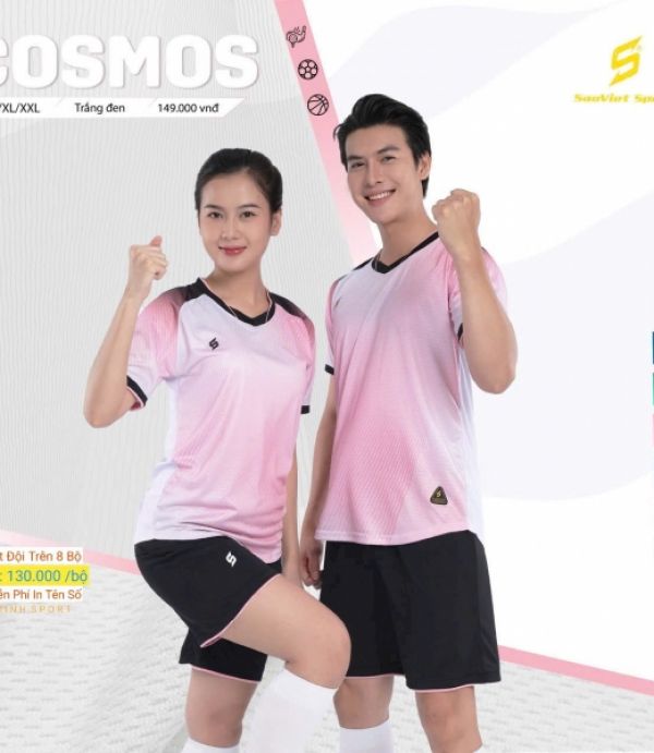 ĐỒ ĐÁ BANH SAO VIỆT COSMOS - TRẮNG ĐEN