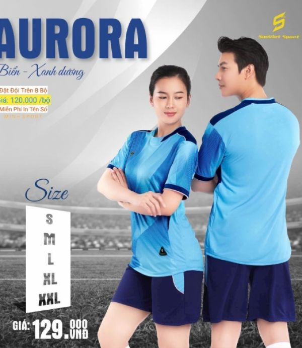 ĐỒ ĐÁ BANH AURORA - BIỂN XANH DƯƠNG