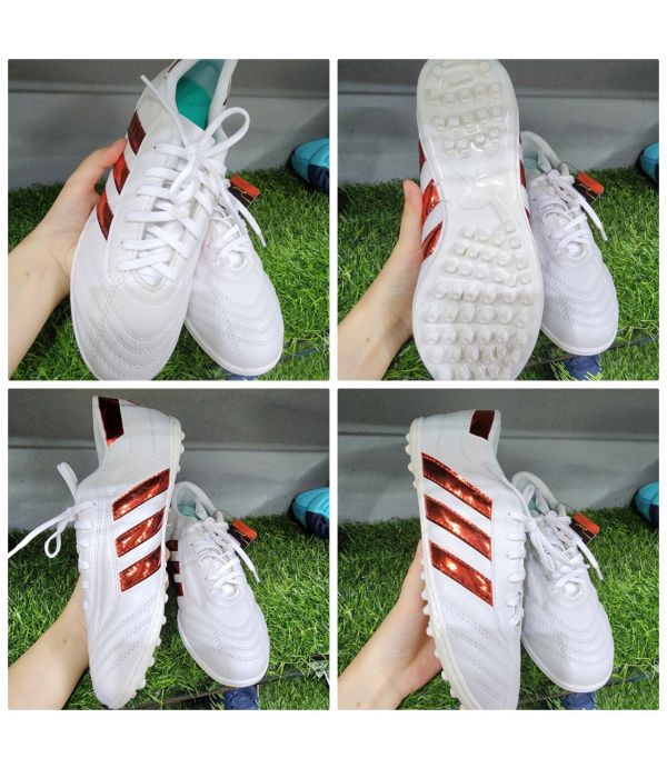 GIÀY ĐÁ BANH 3 SỌC CT3 CHÍNH HÃNG - TRẮNG XANH GIÀY ĐÁ BANH 3 SỌC CT3 CHÍNH HÃNG - TRẮNG XANH