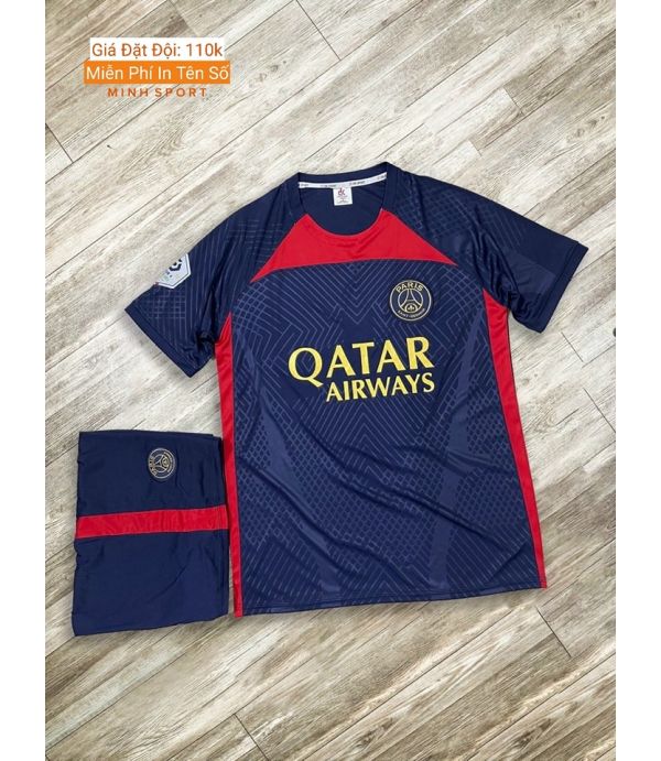 ÁO BÓNG ĐÁ PARIS XANH ĐEN DK 23 ÁO BÓNG ĐÁ PARIS XANH ĐEN DK 23