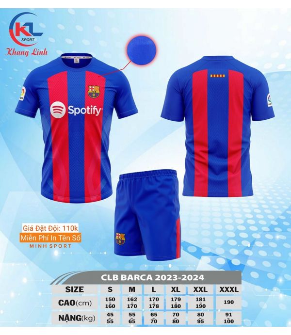 ÁO BÓNG ĐÁ BARCA SỌC KL ÁO BÓNG ĐÁ BARCA SỌC KL