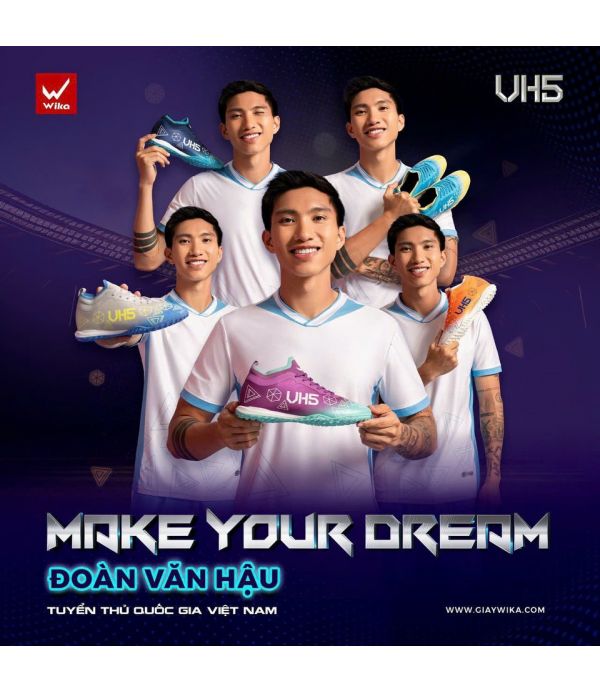GIÀY BÓNG ĐÁ WIKA VH5 - CAM GIÀY BÓNG ĐÁ WIKA VH5 - CAM
